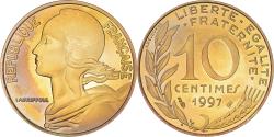 World Coins - Coin, France, Marianne, 10 Centimes, 1997, Paris, Proof,