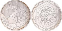 World Coins - France, 10 Euro, Basse Normandie, 2010, Paris, , Silver, KM:1647