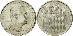 World Coins - Coin, Monaco, Rainier III, Franc, 1974, , Nickel, KM:140, Gadoury:150