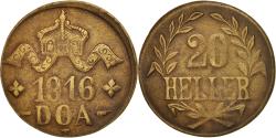 World Coins - Coin, GERMAN EAST AFRICA, Wihelm II, 20 Heller, 1916, Tabora, , Brass