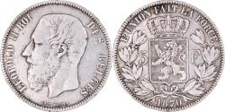 World Coins - Coin, Belgium, Leopold II, 5 Francs, 5 Frank, 1870, Brussels, , Silver