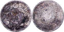 World Coins - Japan, Mutsuhito, 10 Sen, Meiji Era, Yr. 43 (1910), Silver,