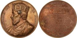 World Coins - France, Medal, Les Rois de France, Lothaire, 1838, Bronze, Caqué,