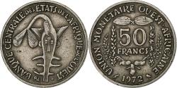 World Coins - West African States, 50 Francs, 1972, Paris, Copper-nickel, , KM:6