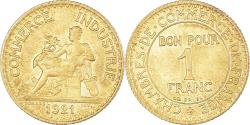 World Coins - Coin, France, Chambre de commerce, Franc, 1921, Paris,