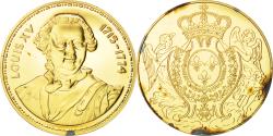 World Coins - France, Medal, Les rois de France, Louis XV, History, , Vermeil