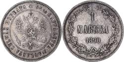 World Coins - Coin, Finland, Alexander III, Markka, 1890, Helsinki, , Silver, KM:3.2