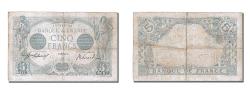 World Coins - Banknote, France, 5 Francs, 5 F 1912-1917 ''Bleu'', 1915, 1915-04-08, EF(40-45)