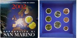 World Coins - San Marino, 1 Cent to 2 Euro, BU, 2002, Rome,