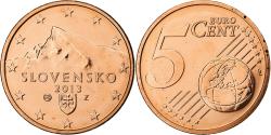 World Coins - Slovakia, 5 Euro Cent, 2013, Kremnica, BU, , Copper Plated Steel, KM:97