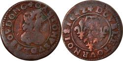 World Coins - Coin, France, DOMBES, Gaston d'Orléans, Double Tournois, 1642, Trévoux