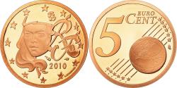 World Coins - France, 5 Euro Cent, 2010, Proof, , Copper Plated Steel, KM:1284