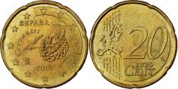 World Coins - Spain, 20 Euro Cent, 2007, Madrid, Nordic gold,