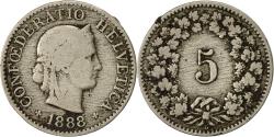 World Coins - Coin, Switzerland, 5 Rappen, 1888, Bern, , Copper-nickel, KM:26