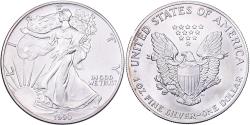 Us Coins - United States, Dollar, American Eagle, 1990, Philadelphia, Silver,