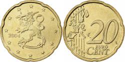 World Coins - Finland, 20 Euro Cent, 2004, Vantaa, Nordic gold,