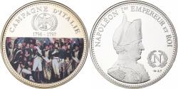 World Coins - France, Medal, Napoleon I, Campagne d'Italie, Utrecht, Cupronickel, Colorized