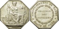 World Coins - France, Token, Notaires de Baugé, Maine et Loire, Borrel.A, , Silver