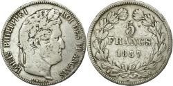 World Coins - Coin, France, Louis-Philippe, 5 Francs, 1837, Bordeaux, , Silver