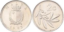 World Coins - Coin, Malta, 2 Cents, 1993