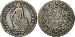 World Coins - Switzerland, 2 Francs, 1875, Bern, Silver, , KM:21