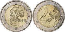 World Coins - France, 2 Euro, Présidence Française Union Européenne, 2008, Paris