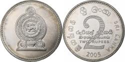 World Coins - Sri Lanka, 2 Rupees, 2005, Nickel Clad Steel, , KM:147a