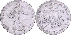 World Coins - France, 50 Centimes, Semeuse, 1915, Paris, Silver, , Gadoury:420