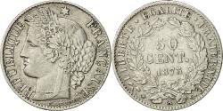 World Coins - Coin, France, Cérès, 50 Centimes, 1873, Paris, , Silver, KM:834.1