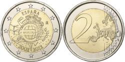 World Coins - Spain, 2 Euro, 10 years euro, 2012, Madrid, , Bi-Metallic, KM:1252