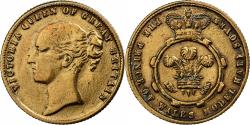 World Coins - United Kingdom, Token, Victoria, Prince of Wales model, 1/2 Sovereign, Brass