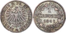 World Coins - Coin, German States, FRANKFURT AM MAIN, Kreuzer, 1866, Billon,