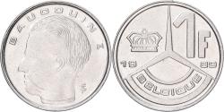 World Coins - Belgium, Franc, 1989, Nickel Plated Iron, , KM:170