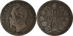 World Coins - Coin, Italy, 10 Centesimi, 1863