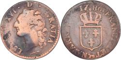World Coins - Coin, France, Louis XVI, 1/2 Sol à l'Ecu, 1786, Pau, , Copper