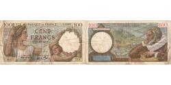 World Coins - France, 100 Francs, Sully, 1941, G.18453, VF(20-25), Fayette:26.45, KM:94