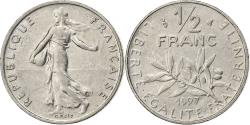 World Coins - France, 1/2 Franc, Semeuse, 1997, Paris, Nickel, , Gadoury:429