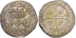 World Coins - France, Charles VII, Blanc aux lis accotés, 1429-1461, La Rochelle, Billon
