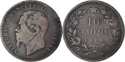 World Coins - Coin, Italy, Vittorio Emanuele II, 10 Centesimi, 1866, Birmingham,