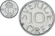 World Coins - Sweden, 10 Öre, 1981