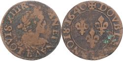 World Coins - Coin, France, Louis XIII, Double Tournois, 1640, Tours, , Copper