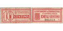 World Coins - Spain, 10 Centimes, 1939-12-31, TARRAGONA, VF(30-35)