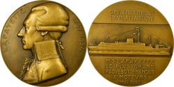 World Coins - France, Medal, Compagnie Générale Transatlantique, Paquebot Lafayette