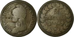 World Coins - Coin, France, Dupré, 2 Décimes, 1796, Paris, , Bronze, Gadoury:300