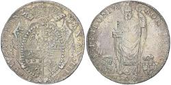 World Coins - Papal States, Pius VI, Scudo Romano, 100 Baiocchi, 1777 (Anno III), Bologna