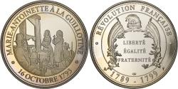 World Coins - France, Medal, Révolution française, Marie-Antoinette à la Guillotine