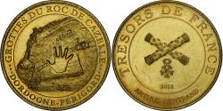 World Coins - France, Token, Trésors de France - Grottes du Roc de Cazelle, 2013