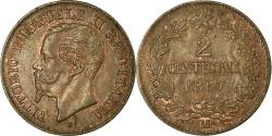 World Coins - Coin, Italy, Vittorio Emanuele II, 2 Centesimi, 1867, Milan, , Copper