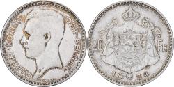 World Coins - Belgium, Albert I, 20 Francs, 20 Frank, 1934, Brussels, Tranche B, Silver