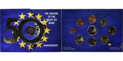 World Coins - Ireland, Set 1 ct. - 2 Euro + 2€, Traité de Rome, FDC, 2007, Sandyford